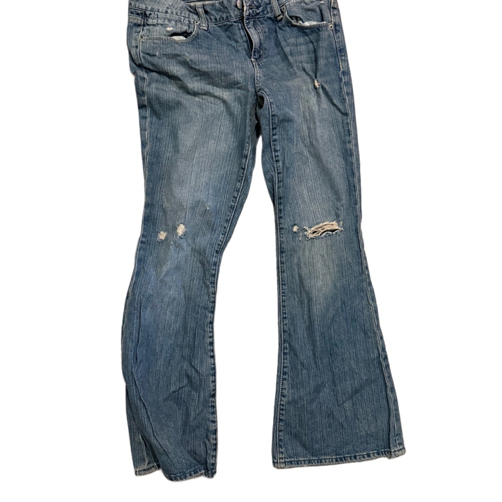 AE Women's Blue Distressed Ripped Jeans